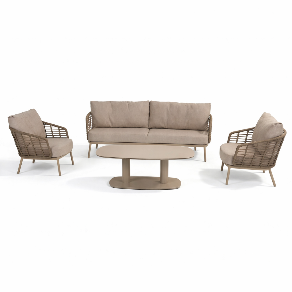 4 Seasons Outdoor Puglia 5 Seat Lounge with Coffee Tables