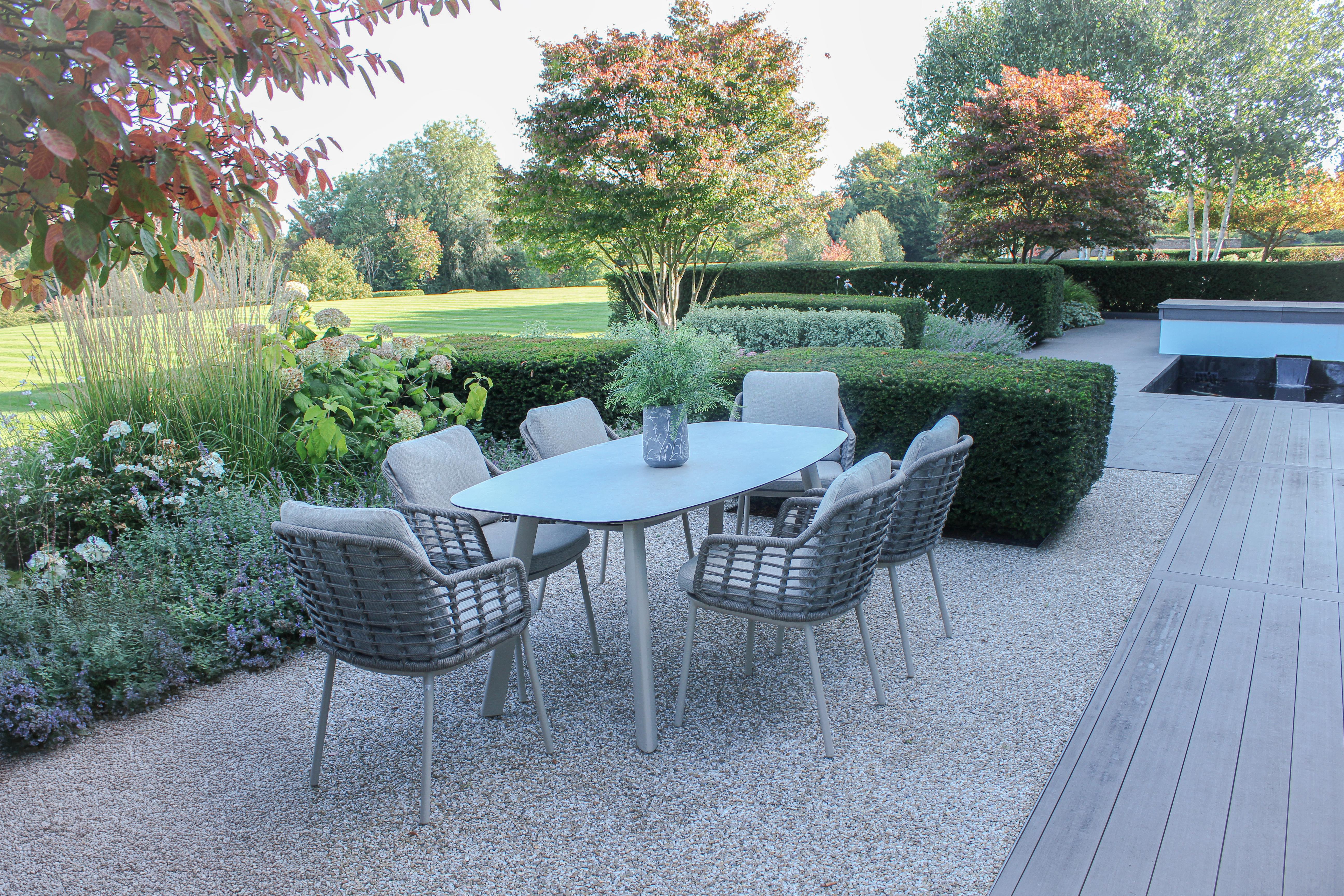 4 Seasons Outdoor Puglia dining set with Manolo Latte table 180 cm
