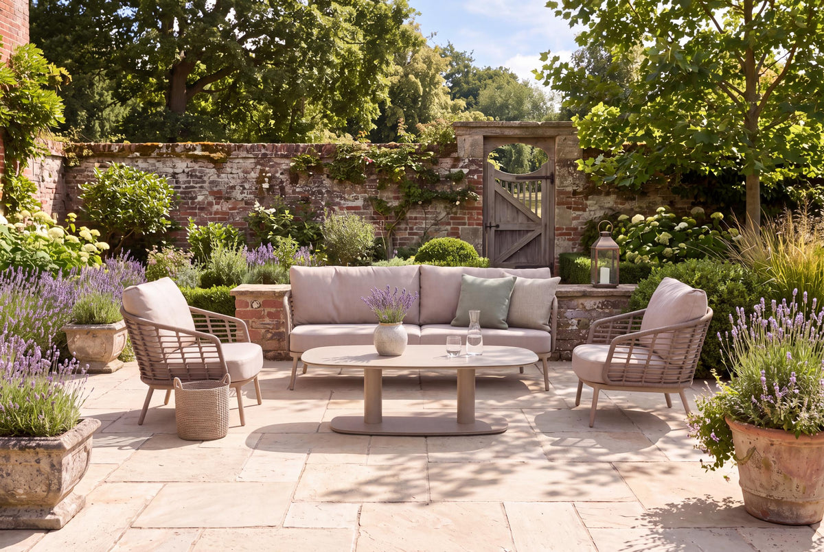 4 Seasons Outdoor Puglia 5 Seat Lounge with Coffee Tables
