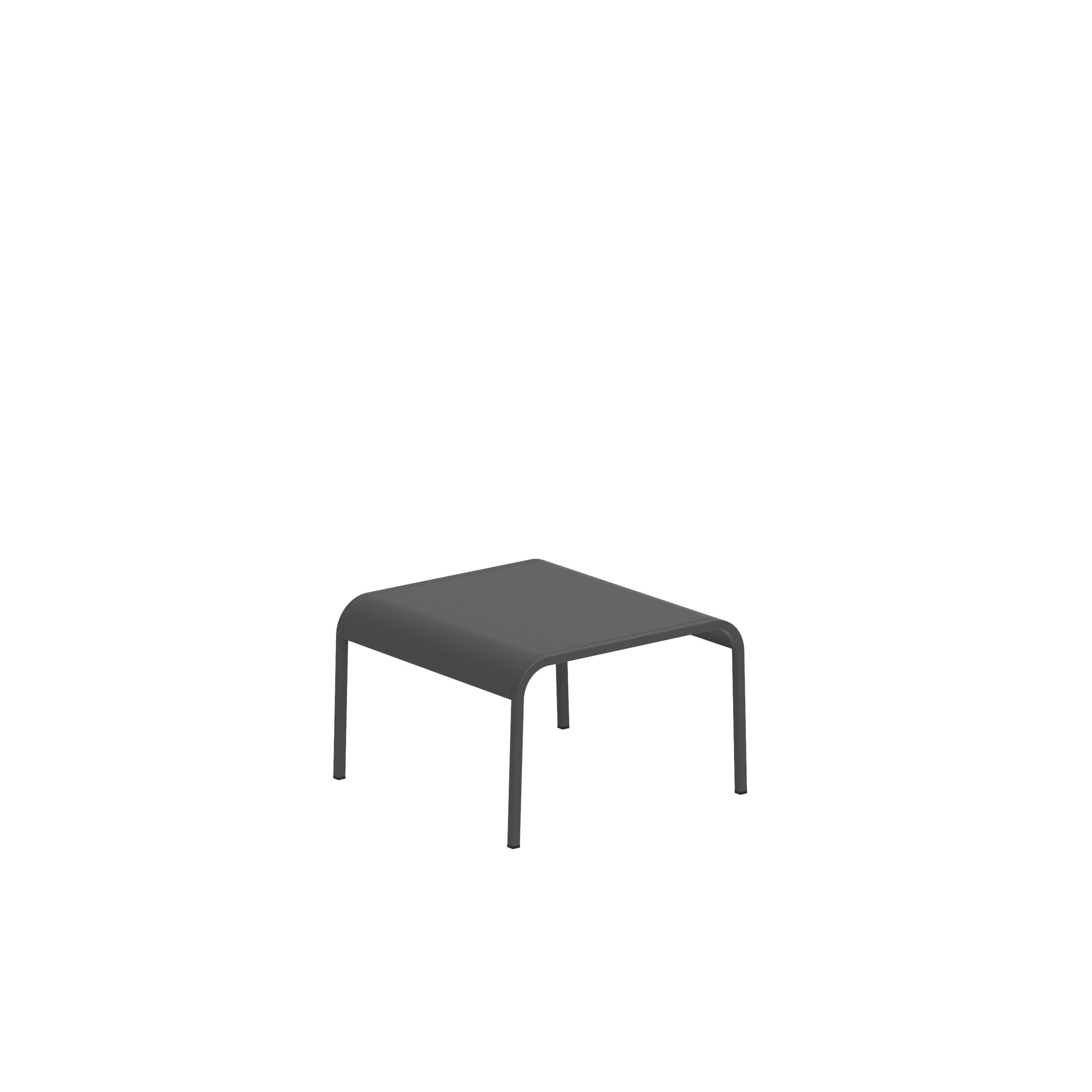 Qt50 Side Table 50x50cm Black With Alu Top Black