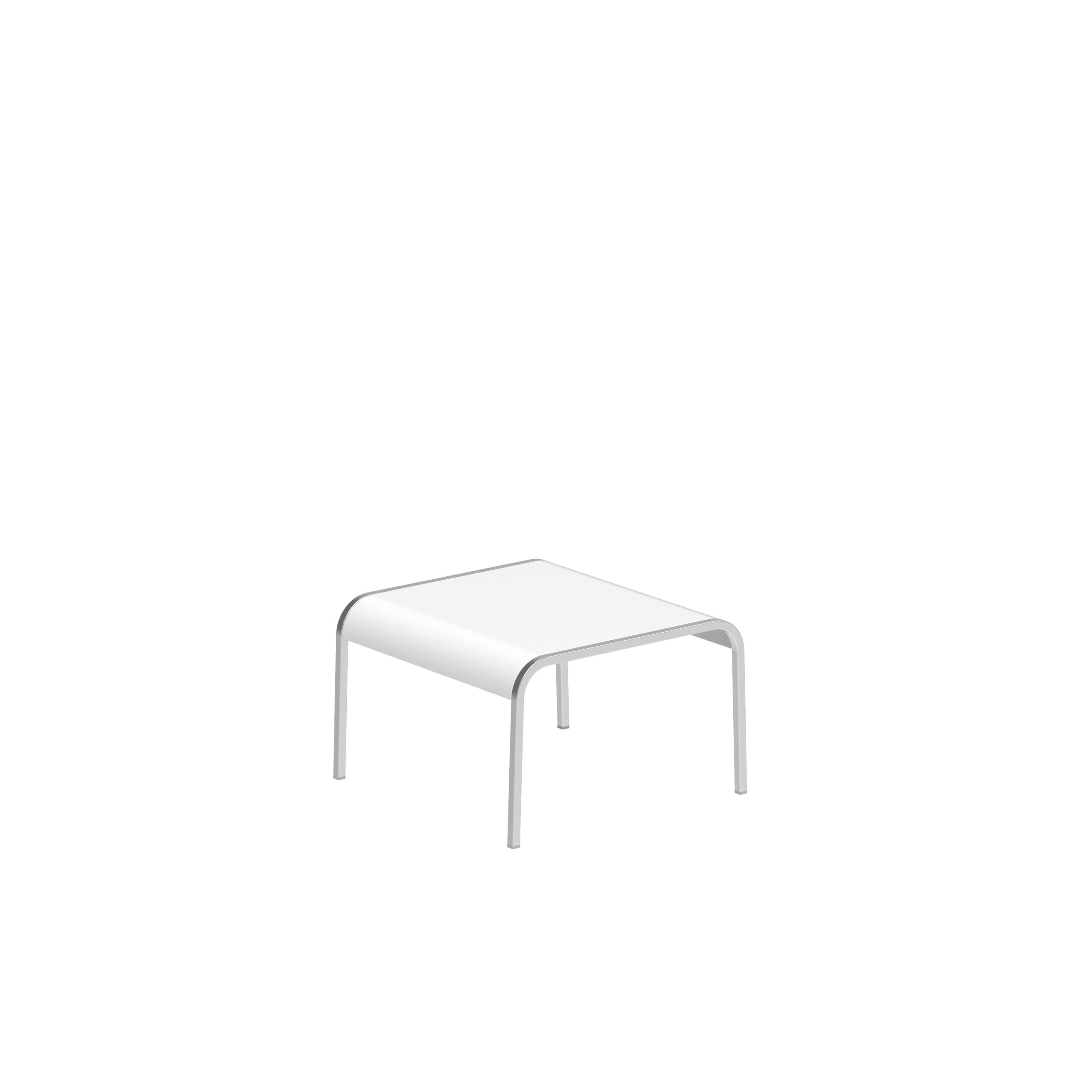 Qt50 Side Table 50x50cm With Alu Top White El Pol