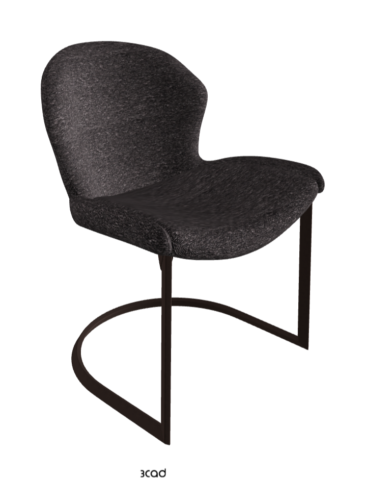 Rachel Cantilever Dining Armchair_Bronze Embossed_Fabric_B246