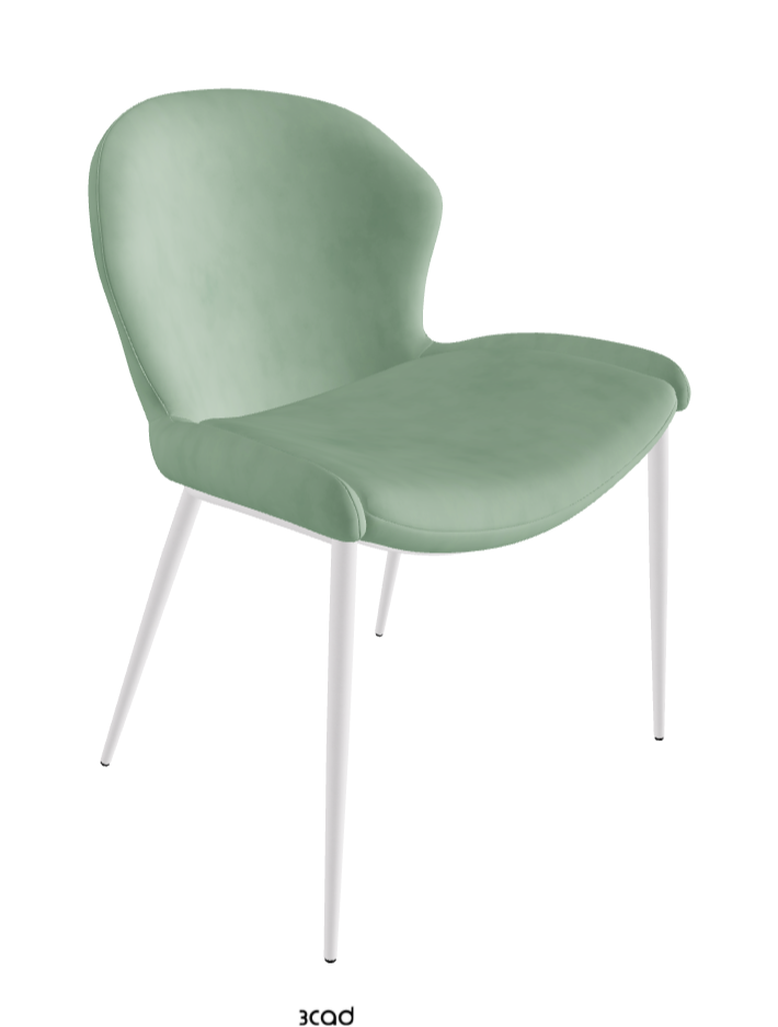Rachel ML Dining Armchair_Pearl Embossed_Micro Nubuk_Mint