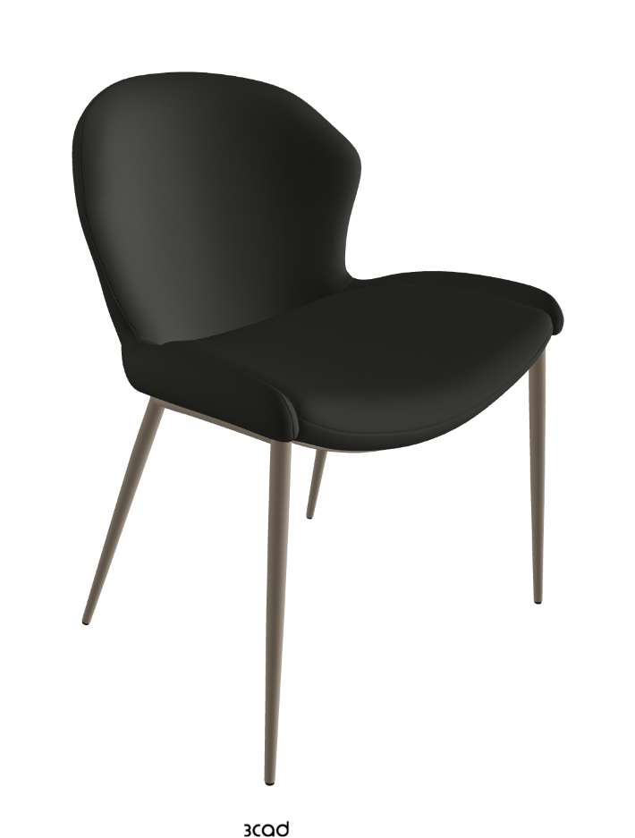 Rachel ML Dining Armchair_Titanium Embossed_Soft Leather_Smoke
