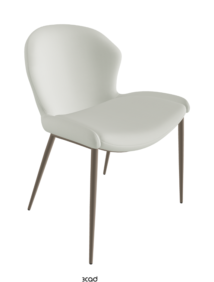 Rachel ML Dining Armchair_Titanium Embossed_Soft Leather_Artico