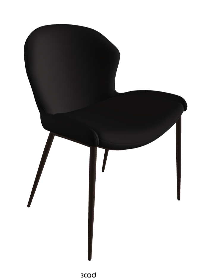 Rachel ML Dining Armchair_Bronze Embossed_Synthetic Leather_Moka