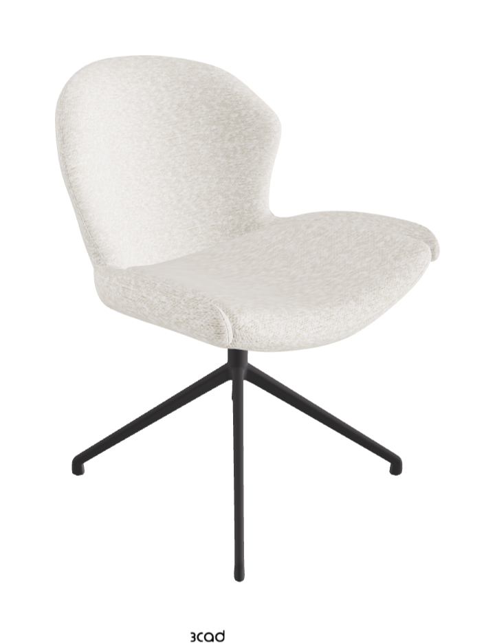 Cattelan Italia Rachel Turn Swivel Dining Armchair – Fabric