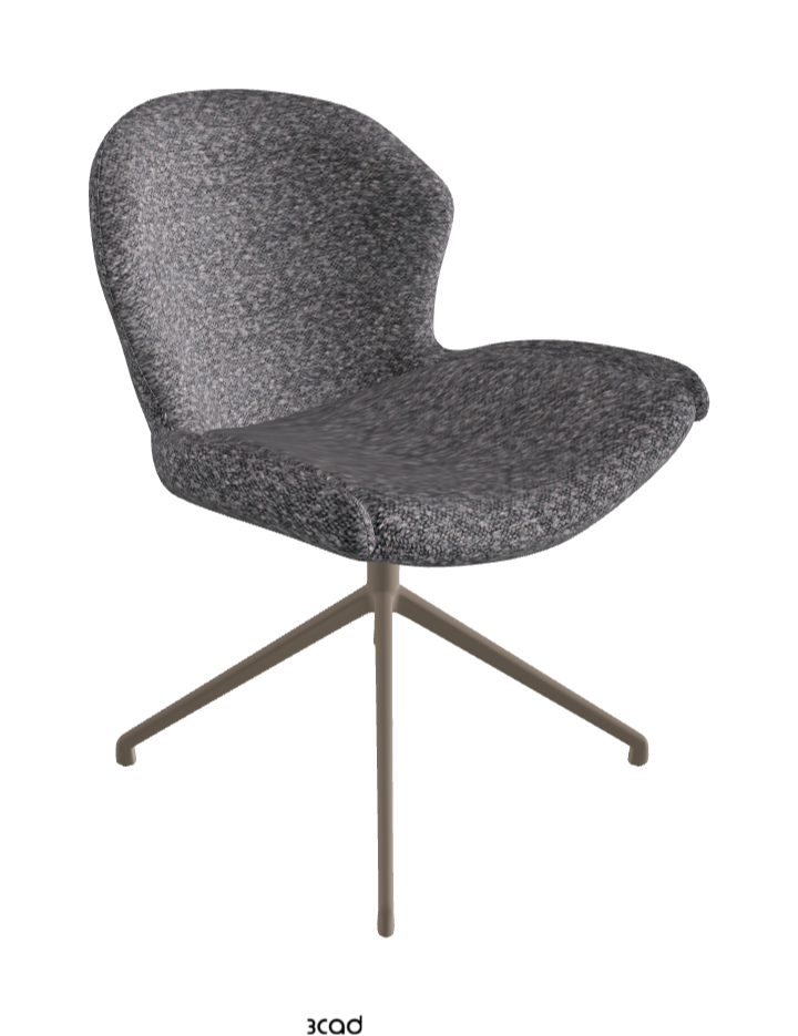 Cattelan Italia Rachel Turn Swivel Dining Armchair – Fabric