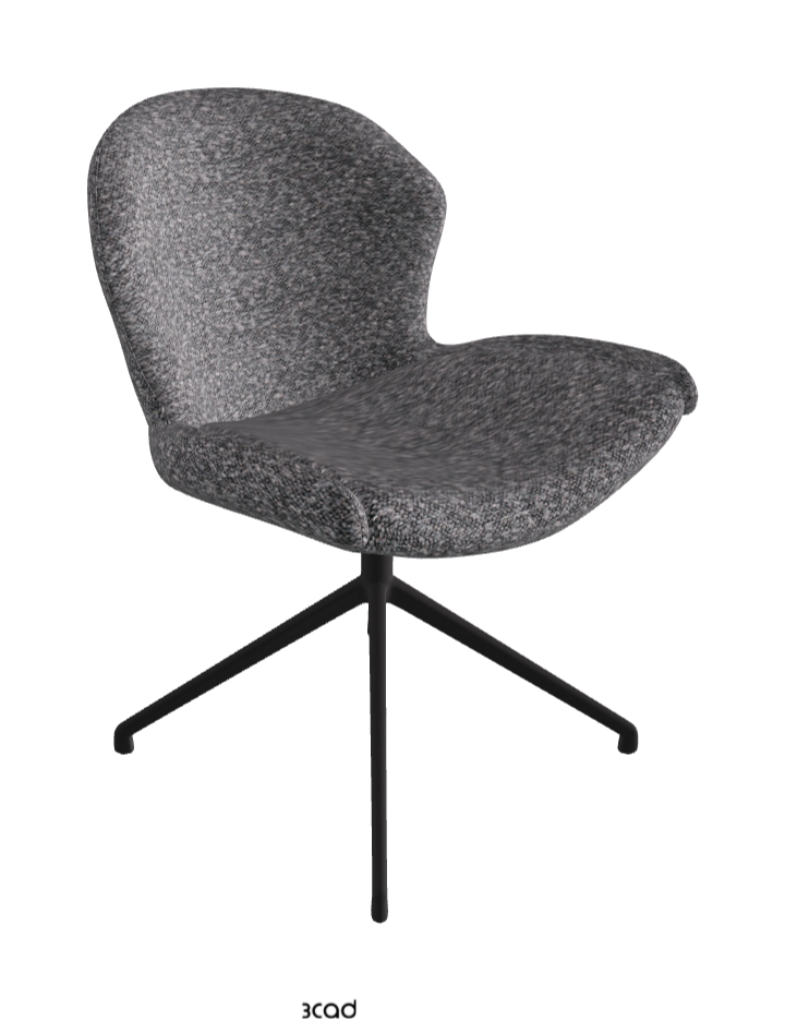 Cattelan Italia Rachel Turn Swivel Dining Armchair – Fabric