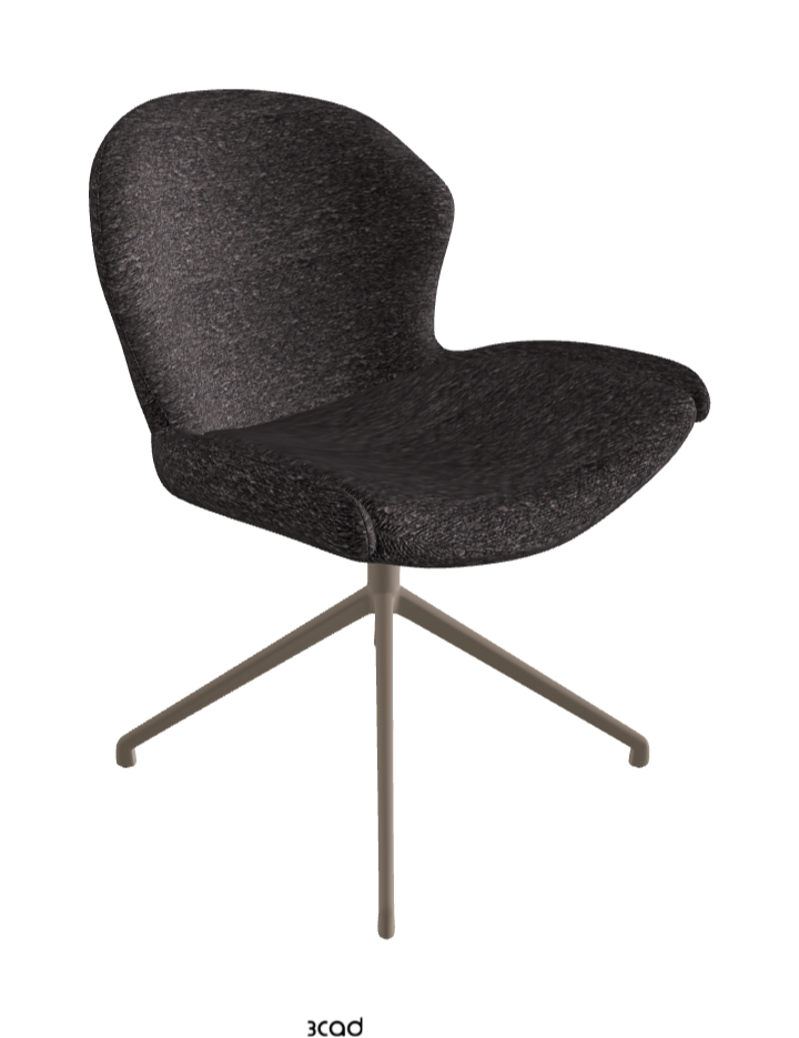Cattelan Italia Rachel Turn Swivel Dining Armchair – Fabric