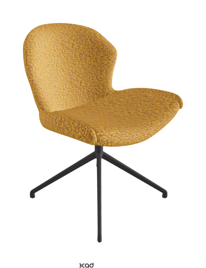 Cattelan Italia Rachel Turn Swivel Dining Armchair – Fabric
