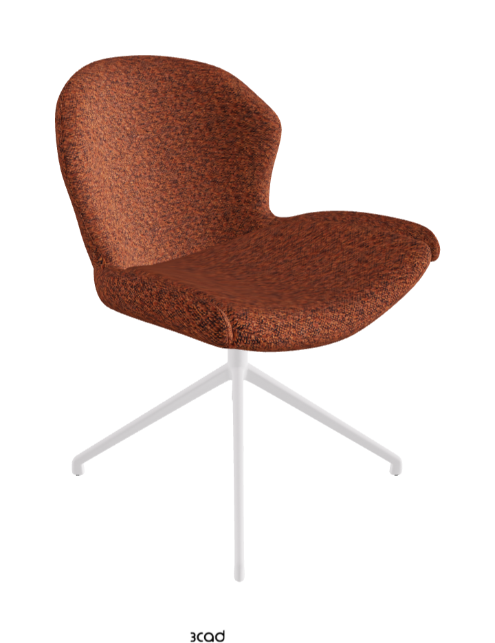 Cattelan Italia Rachel Turn Swivel Dining Armchair – Fabric