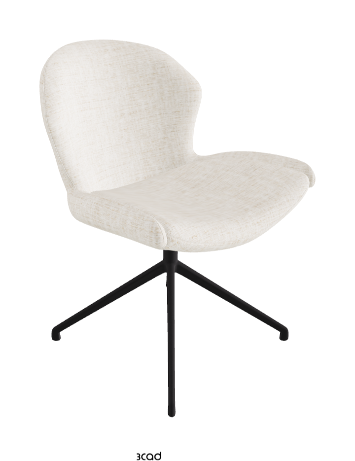 Cattelan Italia Rachel Turn Swivel Dining Armchair – Fabric