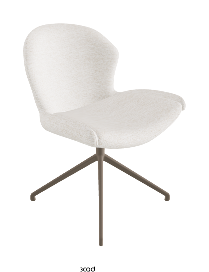 Cattelan Italia Rachel Turn Swivel Dining Armchair – Fabric