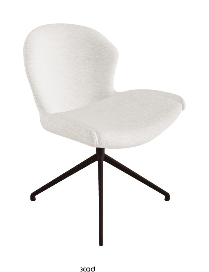 Cattelan Italia Rachel Turn Swivel Dining Armchair – Fabric