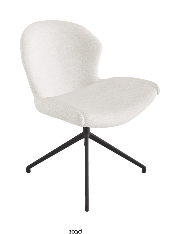 Cattelan Italia Rachel Turn Swivel Dining Armchair – Fabric