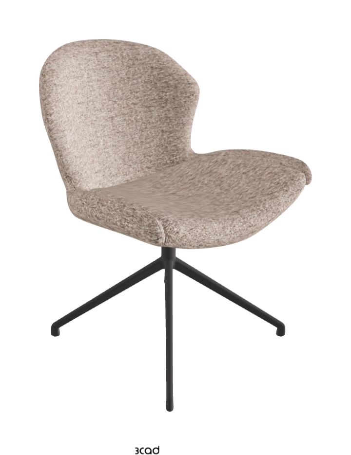 Cattelan Italia Rachel Turn Swivel Dining Armchair – Fabric