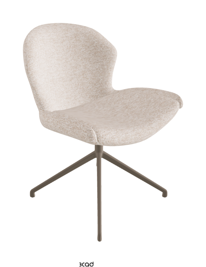 Cattelan Italia Rachel Turn Swivel Dining Armchair – Fabric