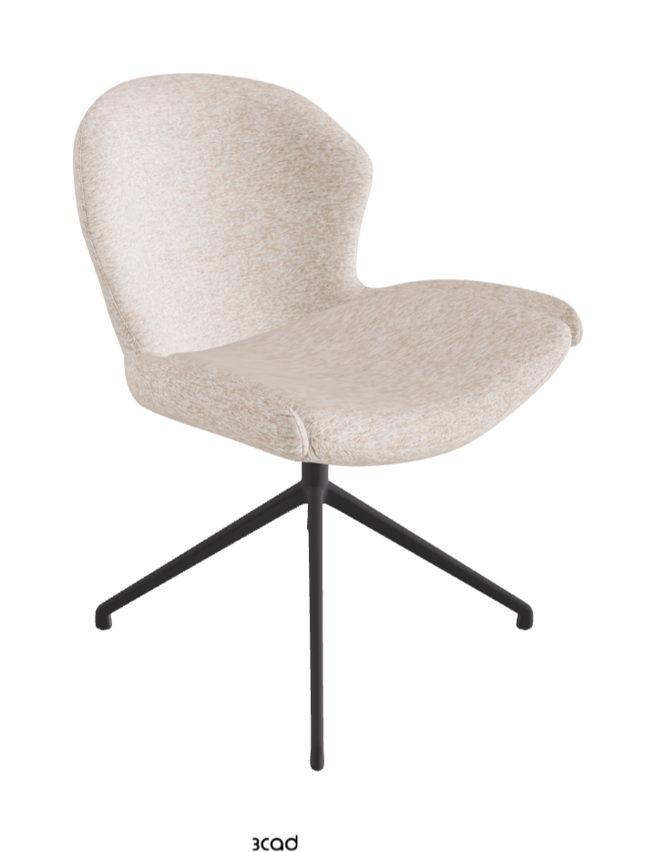 Cattelan Italia Rachel Turn Swivel Dining Armchair – Fabric