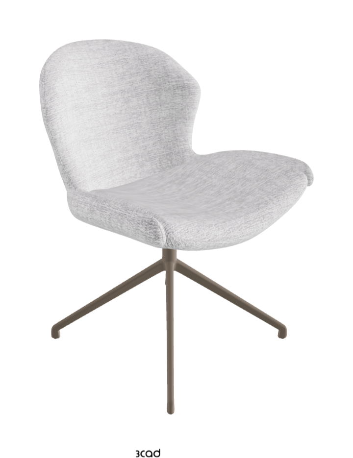 Cattelan Italia Rachel Turn Swivel Dining Armchair – Fabric