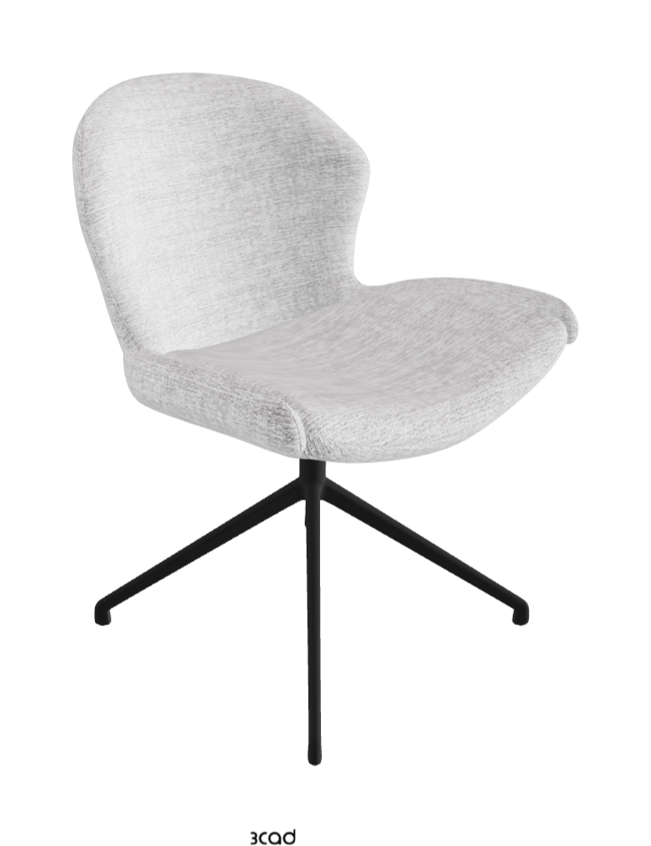 Cattelan Italia Rachel Turn Swivel Dining Armchair – Fabric
