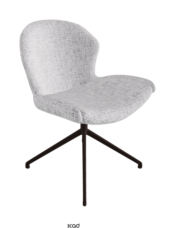 Cattelan Italia Rachel Turn Swivel Dining Armchair – Fabric