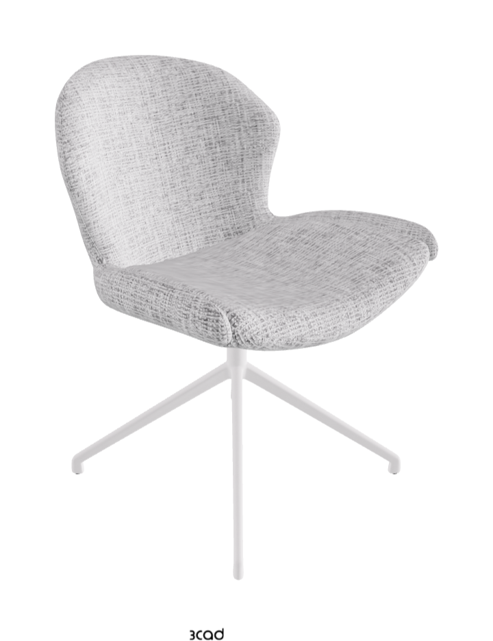 Cattelan Italia Rachel Turn Swivel Dining Armchair – Fabric