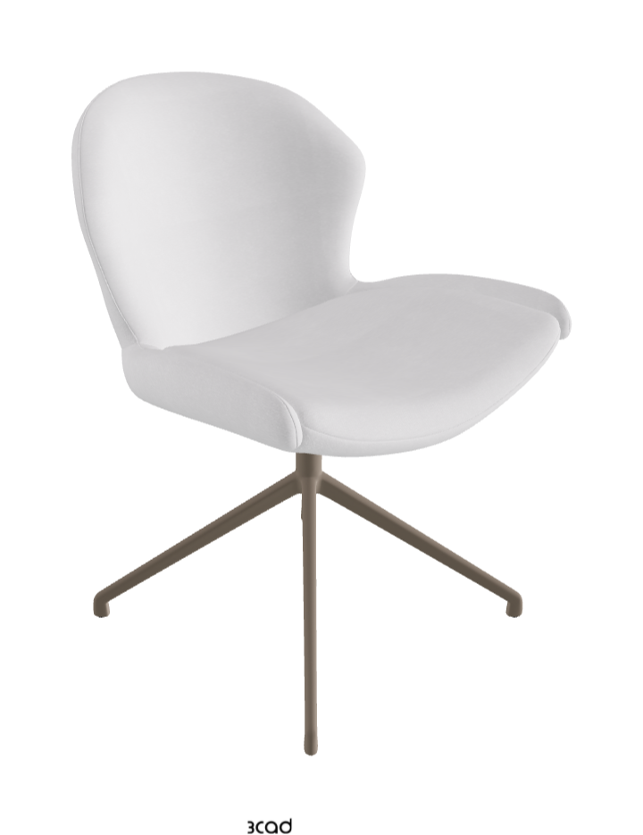 Cattelan Italia Rachel Turn Swivel Dining Armchair – Fabric