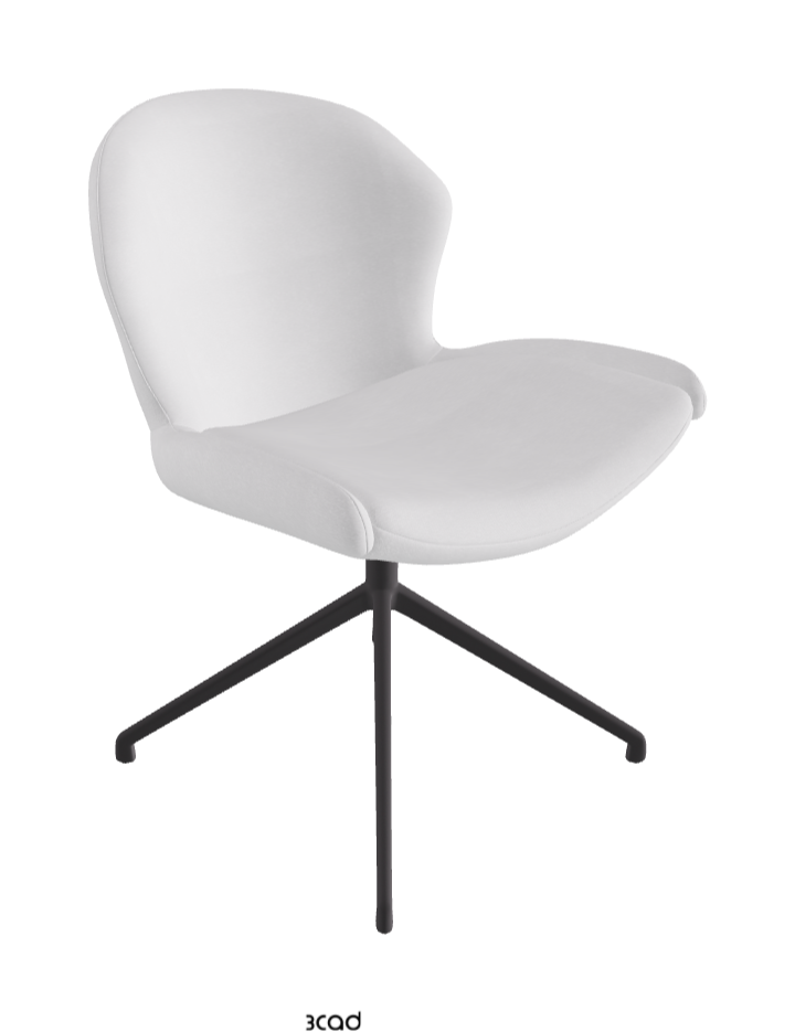 Cattelan Italia Rachel Turn Swivel Dining Armchair – Fabric