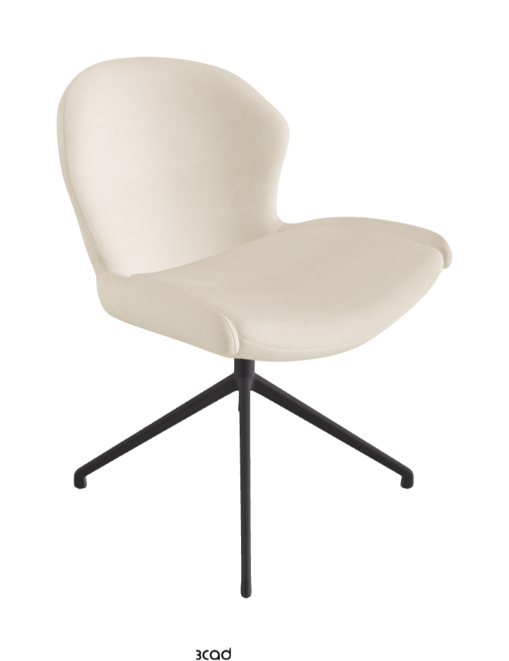 Cattelan Italia Rachel Turn Swivel Dining Armchair – Fabric