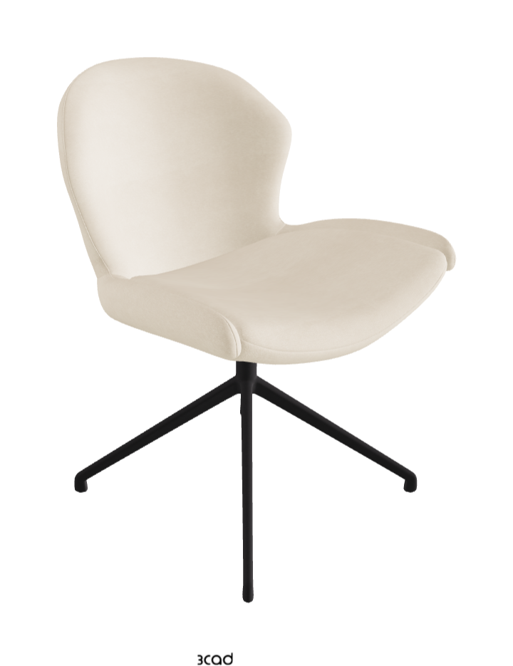 Cattelan Italia Rachel Turn Swivel Dining Armchair – Fabric
