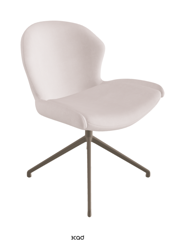 Cattelan Italia Rachel Turn Swivel Dining Armchair – Fabric