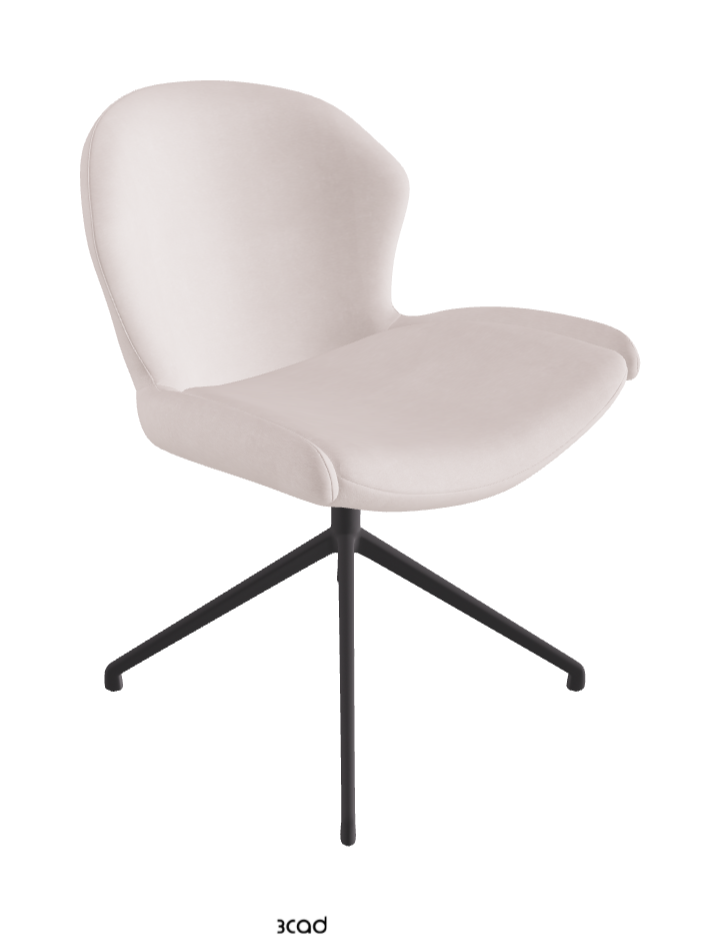 Cattelan Italia Rachel Turn Swivel Dining Armchair – Fabric