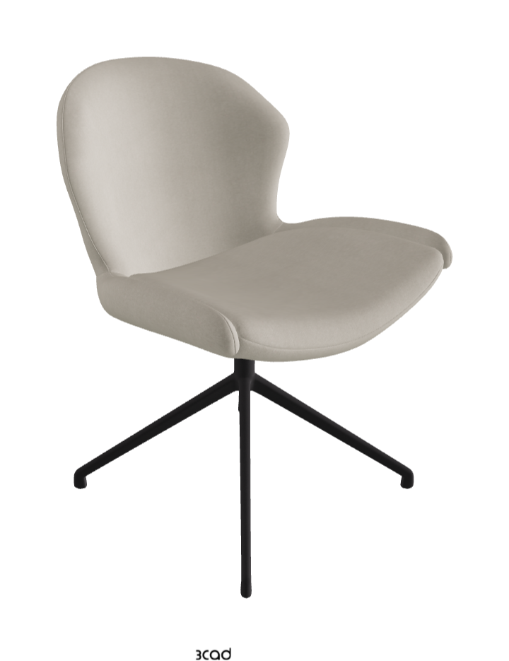 Cattelan Italia Rachel Turn Swivel Dining Armchair – Fabric