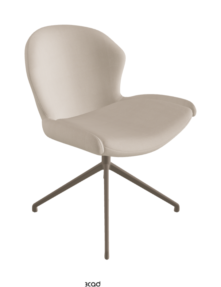 Cattelan Italia Rachel Turn Swivel Dining Armchair – Fabric