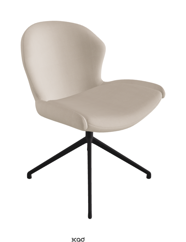 Cattelan Italia Rachel Turn Swivel Dining Armchair – Fabric