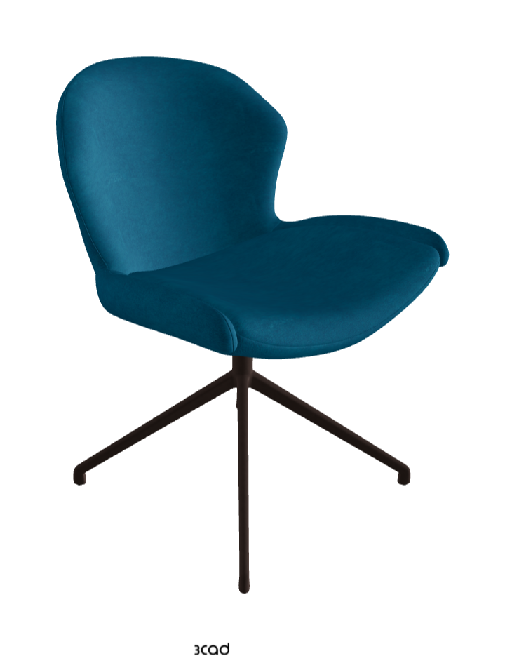 Cattelan Italia Rachel Turn Swivel Dining Armchair – Fabric