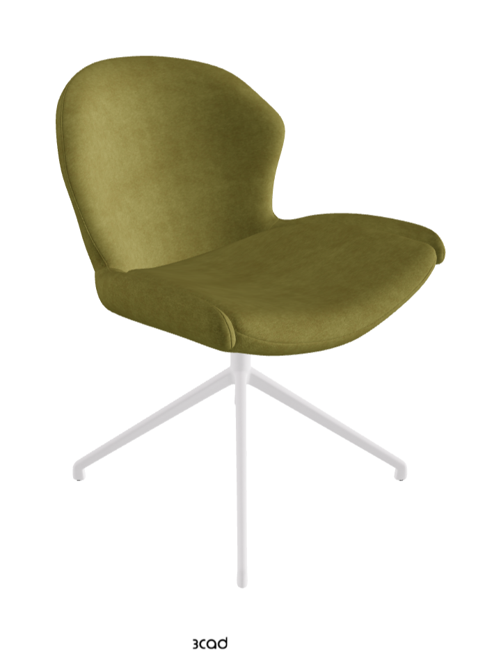 Cattelan Italia Rachel Turn Swivel Dining Armchair – Fabric