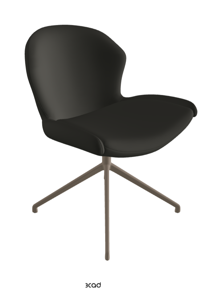 Rachel Turn Swivel Dining Armchair_Titanium Embossed_Synthetic Leather_London