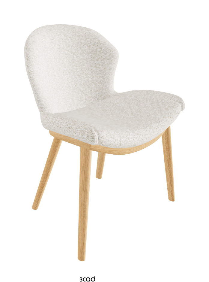 Rachel Wood Dining Armchair_Natural Ashwood_Fabric_B241