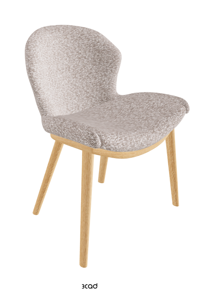 Rachel Wood Dining Armchair_Natural Ashwood_Fabric_B242