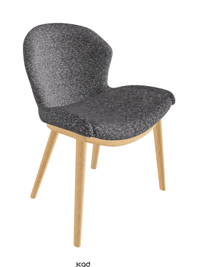 Rachel Wood Dining Armchair_Natural Ashwood_Fabric_B244