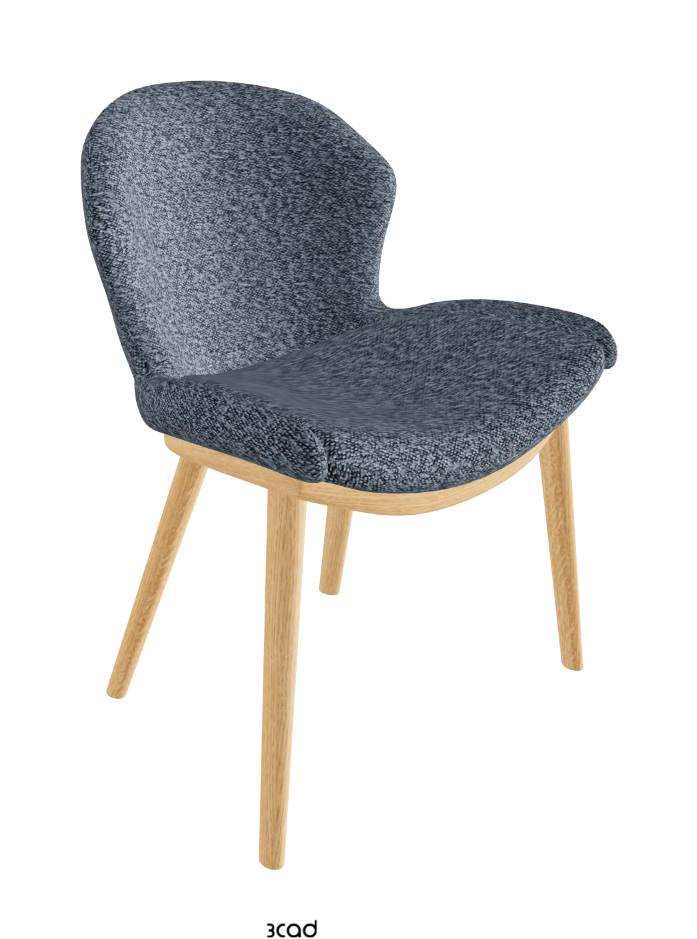 Rachel Wood Dining Armchair_Natural Ashwood_Fabric_B245