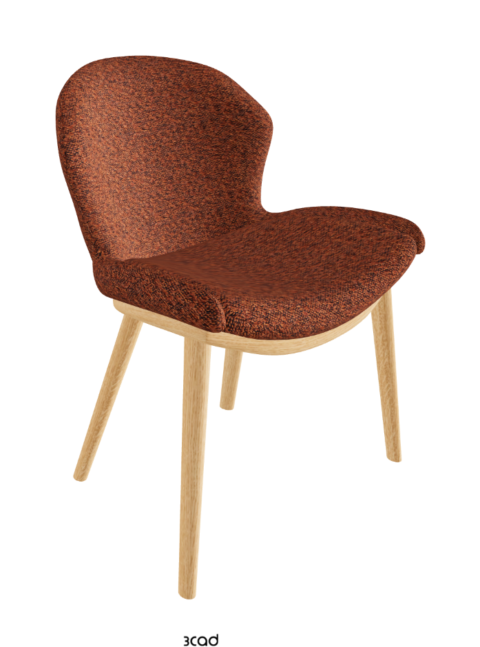 Rachel Wood Dining Armchair_Natural Ashwood_Fabric_B248