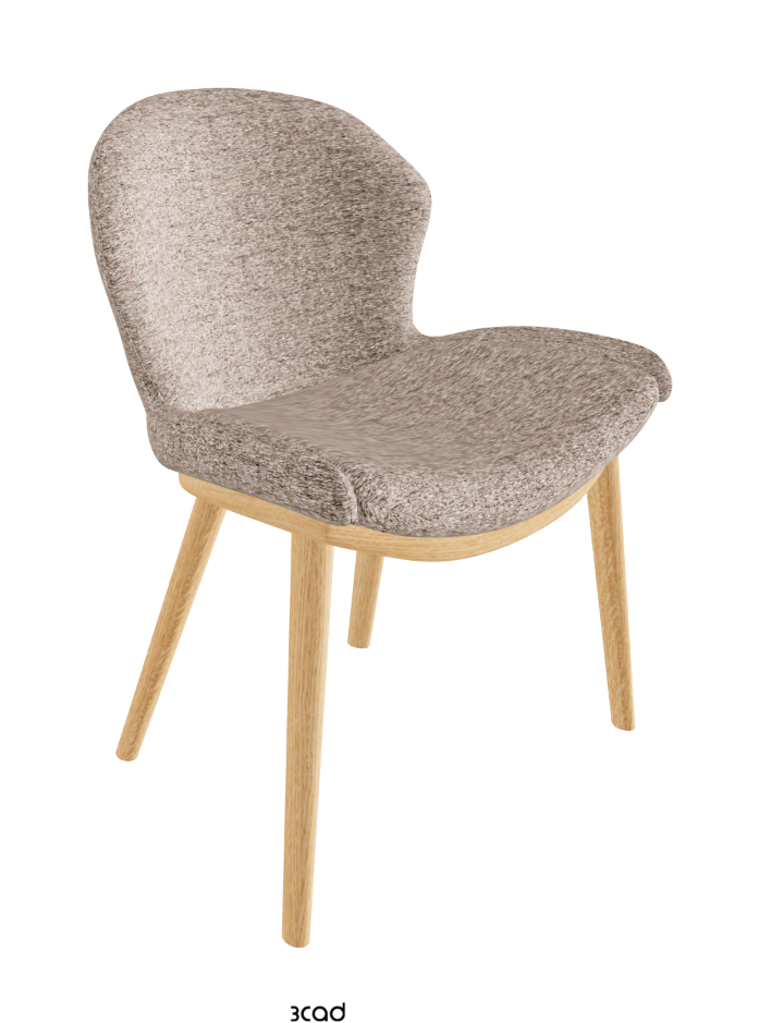 Rachel Wood Dining Armchair_Natural Ashwood_Fabric_B731