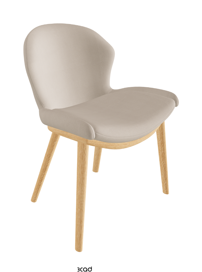 Rachel Wood Dining Armchair_Natural Ashwood_Fabric_B926