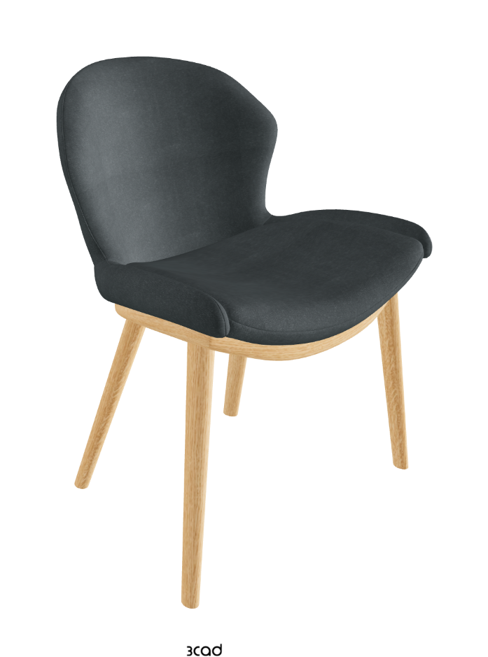 Rachel Wood Dining Armchair_Natural Ashwood_Fabric_B927