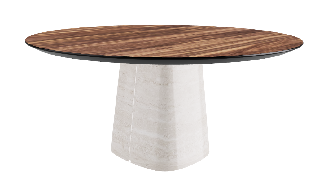 Cattelan Italia Rado Wood Round Dining Table
