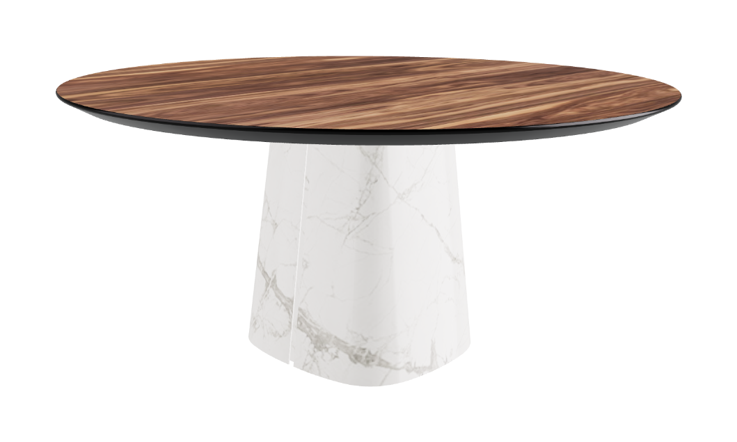 Cattelan Italia Rado Wood Round Dining Table