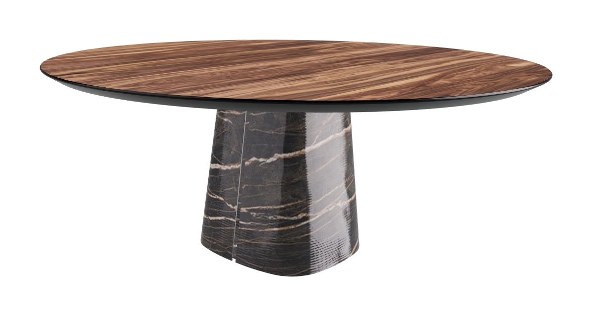Cattelan Italia Rado Wood Round Dining Table